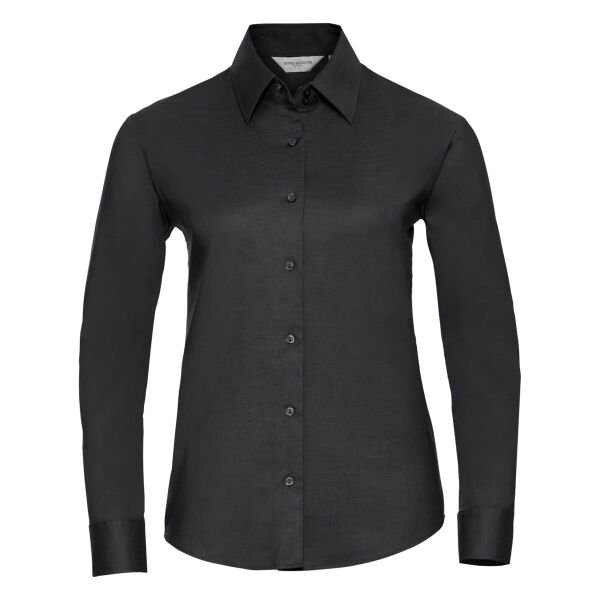 Russell Athletic Collection Ladies Long Sleeve Easy Care Oxford Shirt Thumbnail