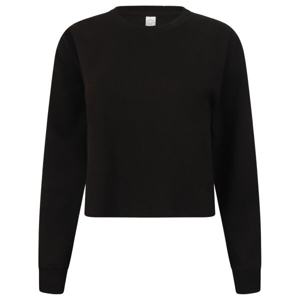 SF Clothing Ladies Cropped Slounge Sweatshirt Thumbnail