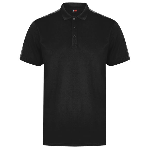 Football Team Contrast Panel Piqué Polo Shirt Thumbnail